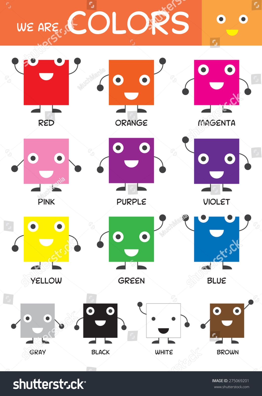 Kids Basic Colors Chart Kindergarten Preschool Stock Vector Royalty Free 275069201 Shutterstock Kids Basic Colors Chart Kindergarten Preschool Stock Vector Royalty Free 275069201 Shutterstock