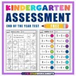 Kindergarten Assessment Worksheets Superstar Worksheets